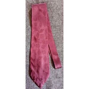 Dress Tie 70s 80s 90s Y2k Mens Botany 500 Red 3.5 Wide